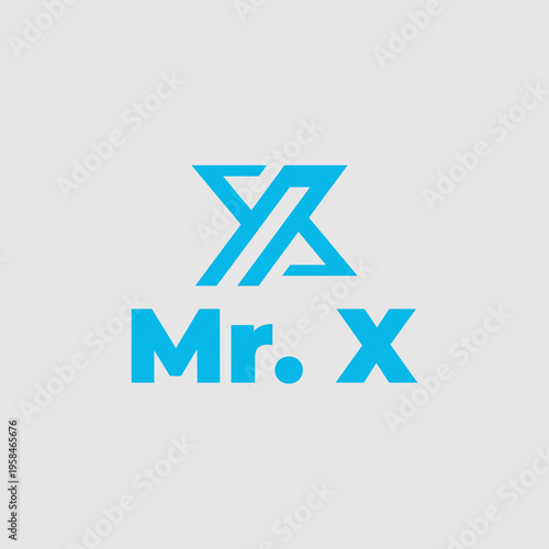 Mr X Logo Design Element.