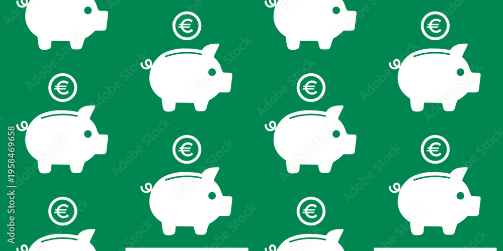 Fototapeta premium piggy bank set