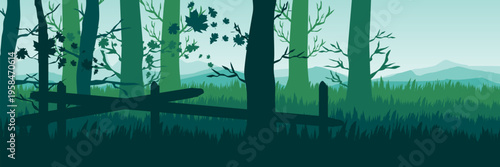 Minimalist barren tree backdrop for corporate sustainability email landing page