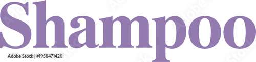 Elegant Shampoo Typography Logo