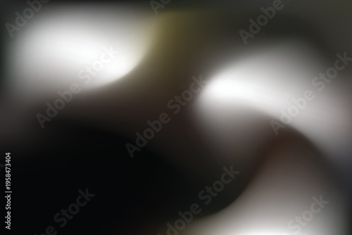 Abstract blurred monochrome background with soft light and smooth flowing shapes, defocused black and white gradient texture with modern minimalist aesthetic
