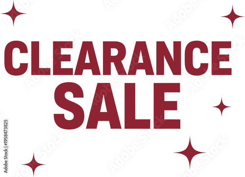 Clearance Sale Promotional Badge Vector