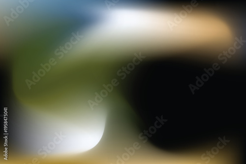 Abstract blurred coastal landscape with sandy beach and ocean waves, soft defocused seaside background with natural colors and tranquil summer atmosphere