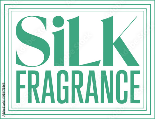 Silk Fragrance Elegant Typography Design