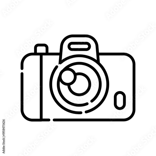 camera color line icon.