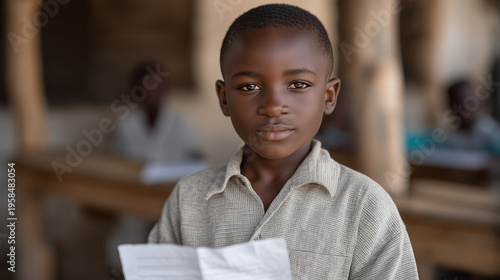 Stateless child's school enrollment rejection letter, education access denied by documentation requirements, bureaucratic barriers excluding vulnerable students, perfect for childhood rights and sys