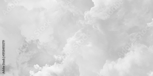 Dramatic Black and White Cloud Formation. Dramatic Sky Background in Gray Shades. Minimalist Gray Sky with Cloud Details