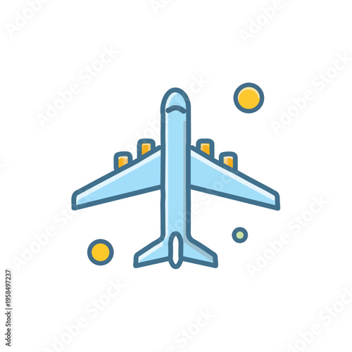 Airplane Front View Icon