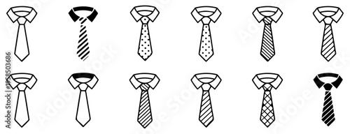 simple tie formal necktie icon design