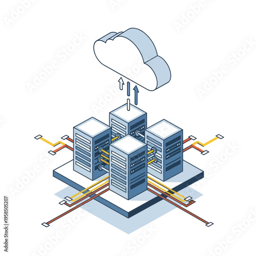 Cloud Computing Servers Data Center Network.
