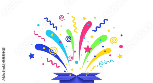 Colorful April Fools' Day social media frame with pastel colors and funny prank characters celebrating in a festive illustration