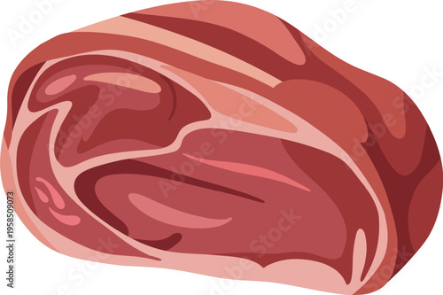 Raw Steak Cuts Illustration Set | Butcher Meat Collection