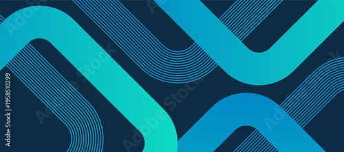 Trendy gradient shape design. Blue geometric abstract background. Minimal geometric. . Futuristic graphic.