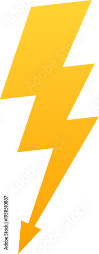 Free Download Yellow lightning bolt icon representing energy power and speed - GFXLoad