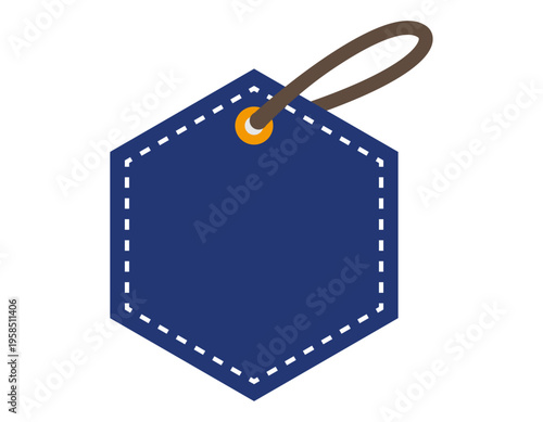 シンプルなタグのイラスト　フレーム　枠　付箋