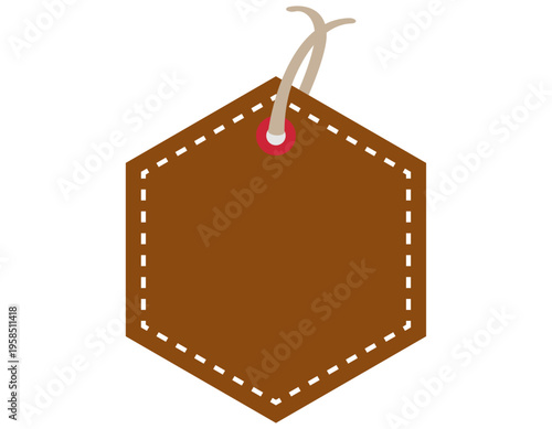 シンプルなタグのイラスト　フレーム　枠　付箋