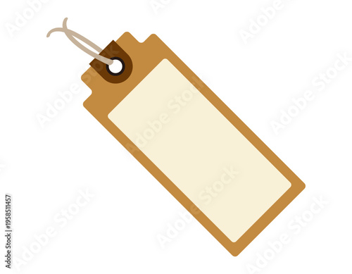 シンプルなタグのイラスト　フレーム　枠　付箋