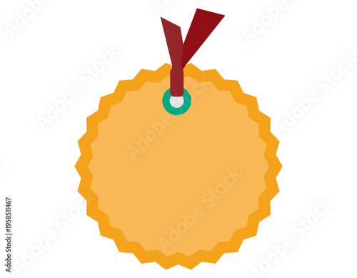 シンプルなタグのイラスト　フレーム　枠　付箋