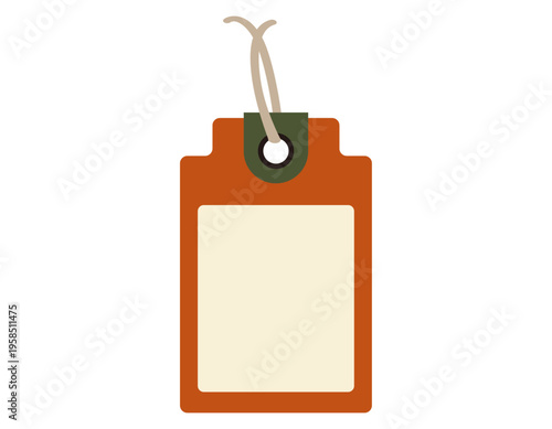 シンプルなタグのイラスト　フレーム　枠　付箋
