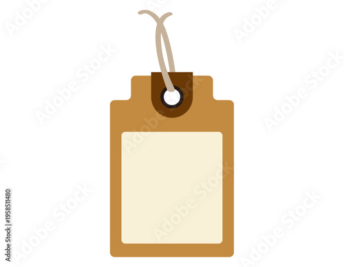 シンプルなタグのイラスト　フレーム　枠　付箋