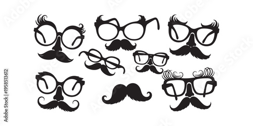 April fools' day silhouette accessories for pranksters and jokers