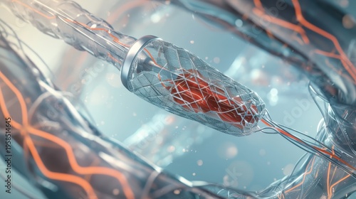 Intricate Vascular Structure and Medical Device in a Modern Context