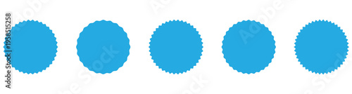 Blue starburst sale badges and promotional stickers icon set vector. Special offer, promotion, discount symbol. This icon use sale stickers  , price tags, starbursts, label, quality marks etc. Eps 10