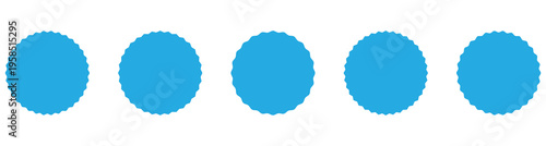 Blue starburst sale badges and promotional stickers icon set vector. Special offer, promotion, discount symbol. This icon use sale stickers  , price tags, starbursts, label, quality marks etc. Eps 10