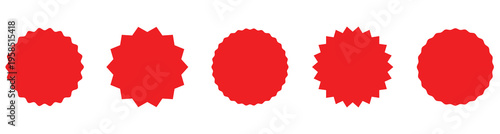 Abstract geometric starburst shapes element set vector. Starburst icons isolated on transparent background. Vector illustration of new starburst label icon set, promotional badge design. Eps10