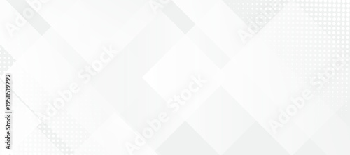Abstract white Geometric banner design background. Halftone corner texture. Faded dot pattern for design prints.