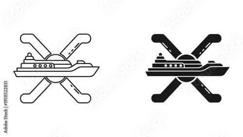 Yacht Cruise Vector Nautical Journey