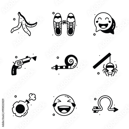 Take a look at this amazing Collection of glyph design icons for April Fools' Day pranks and jokes.