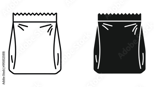 Lunch Bag Icon Packaging Container