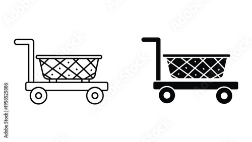 Trolley Shopping Cart Commerce Symbol