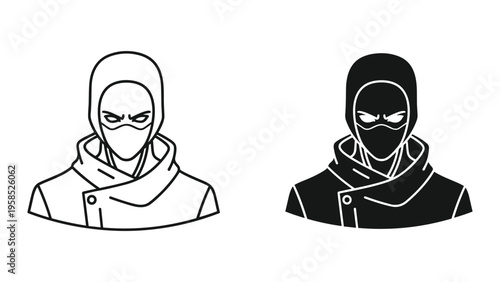 Ninja Character Icon Stealth Assassin Warrior