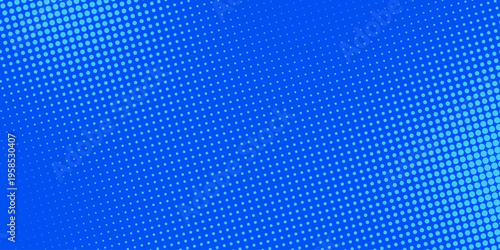 Pop art background in retro comics book style with halftone texture blue color. Superhero cartoon fun backdrop design