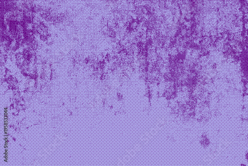 Abstract digital artwork with purple and blue grid patterns and scattered lines