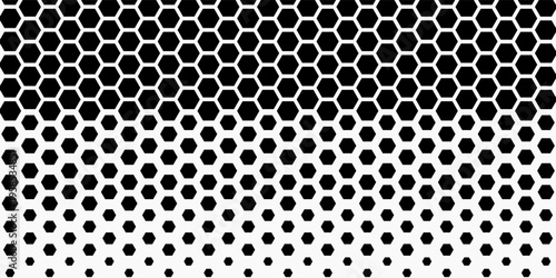 Hexagon Shapes Vector Abstract Geometric Technology Retrowave Sci-Fi Texture Isolated on Light Background. Minimal 80s Style Dynamic Tech Wallpaper