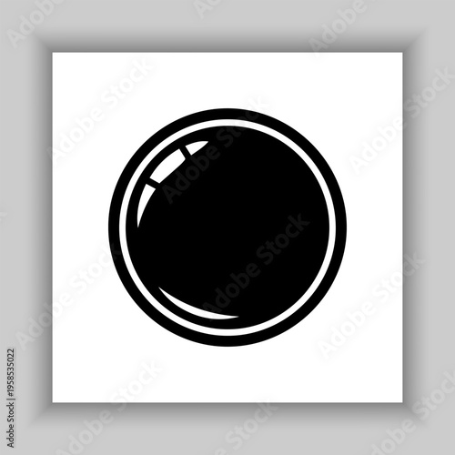 Vector speech bubble related silhouette icon.