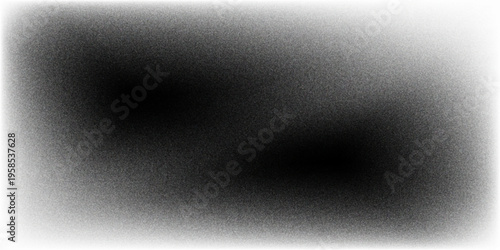 Dotted grain gradient texture. Black stippled noise background. Rough grunge sand dots backdrop. Gritty distressed speckles and particles overlay for poster, banner. Abstract grit wallpaper. Vector