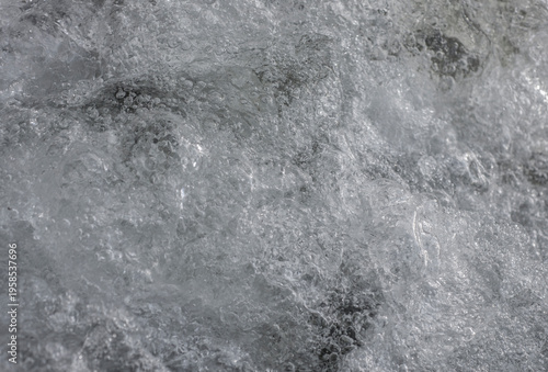 Close-up of water splashing on the surface of the river