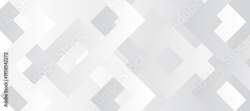 white abstract background overlap layer on bright space with cutout shape effect decoration. Modern graphic design element squares style concept