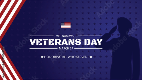 Veterans day tribute with patriotic soldier silhouette
