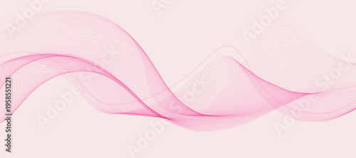 Abstract pink banner background with technology modern wave for business, corporate, seminar, talks, and creative