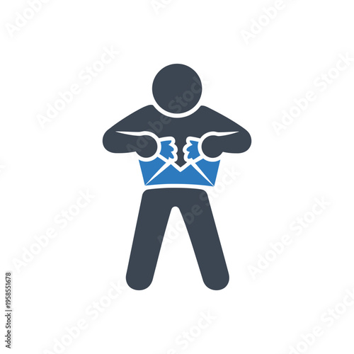 Privacy Violation and Destruction Icon