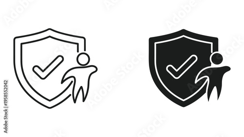 Shield Person Checkmark Security Assurance