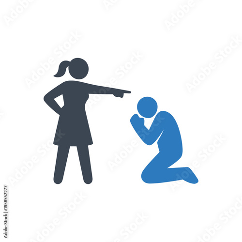 Demeaning Authority and Begging Icon