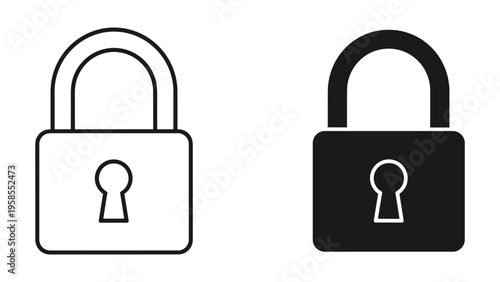 Lock Padlock Security Protection Concept Icon