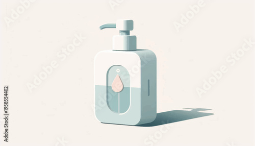 Bottle of Hand Sanitizer with Pump.