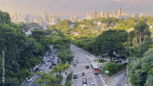 Highway downtown Sao Paulo, Brazil. March 14, 2026.